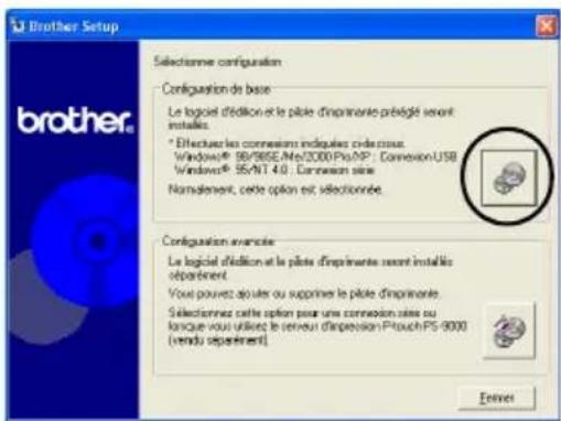 BROTHER PTouch 9500PC - Démarrez le PC, puis insérez le CD-ROM dans le lecteur. - 4