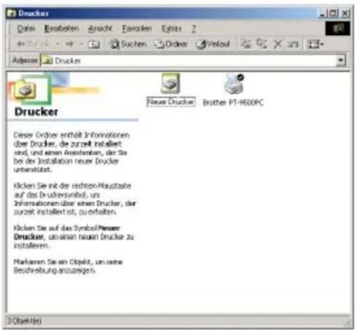 BROTHER PTouch 9500PC - Übertragungsgeschwindigkeit (Baudrate) des Computers und des P-touch 9500pc einstellen - 3