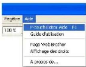BROTHER PTouch 9500PC - Utilisation de l'aide - 4