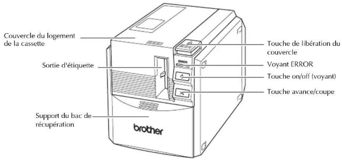 BROTHER PTouch 9500PC - Vue avant - 1