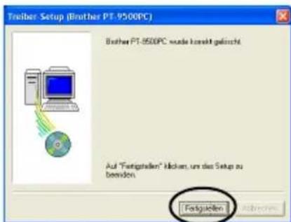 BROTHER PTouch 9500PC - Klichen Sie auf die Schaltfläche [Ja]. - 4