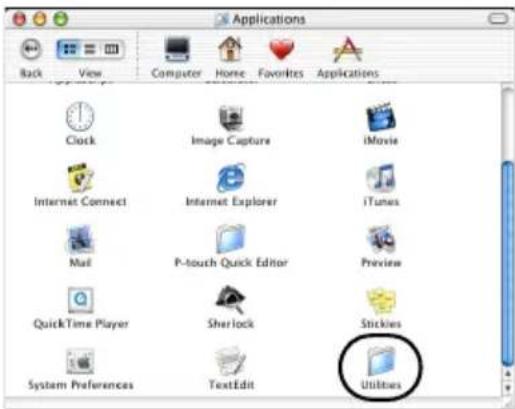 BROTHER PTouch 9500PC - Double-cliquez sur le dossier Utilities. - 1