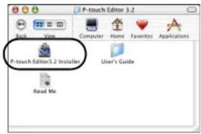 BROTHER PTouch 9500PC - Dubbeldklik op het pictogram "P-touch Editor 3.2 Installer". - 1