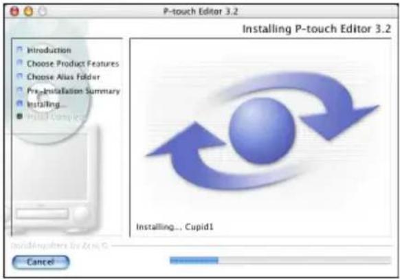 BROTHER PTouch 9500PC - Cliquez sur [Install]. - 2