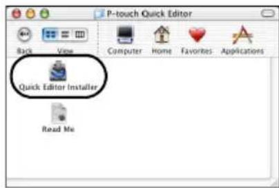 BROTHER PTouch 9500PC - Double-cliquez sur I'icone Quick Editor Installer. - 1