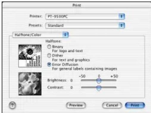 BROTHER PTouch 9500PC - Halftone/Color (Farbmischmuster/Farbe) - 1