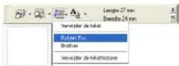 BROTHER PTouch 9500PC - Selecteer de tekst die u wilt gebruiken. - 1