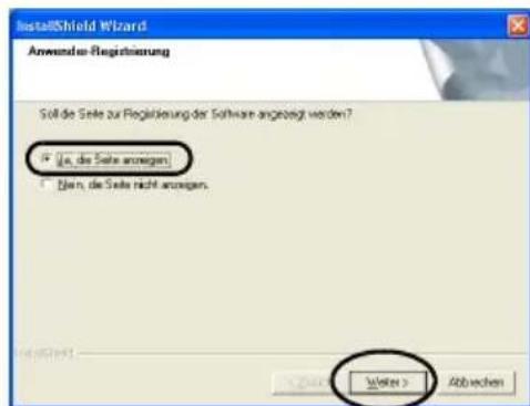 BROTHER PTouch 9500PC - Wahlen Sie „Ja, die Seite anzeigen" und klichen Sie dann auf [Weiter]. - 1