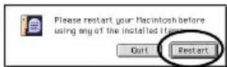 BROTHER PTouch 9500PC - Klik op [Restart]. - 1