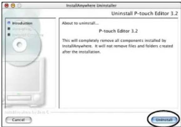 BROTHER PTouch 9500PC - Software deinstallieren - 10