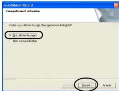 BROTHER PTouch 9500PC - Selectionnez "Oui, afficher la page.", puis cliquez sur [Suivant]. - 1