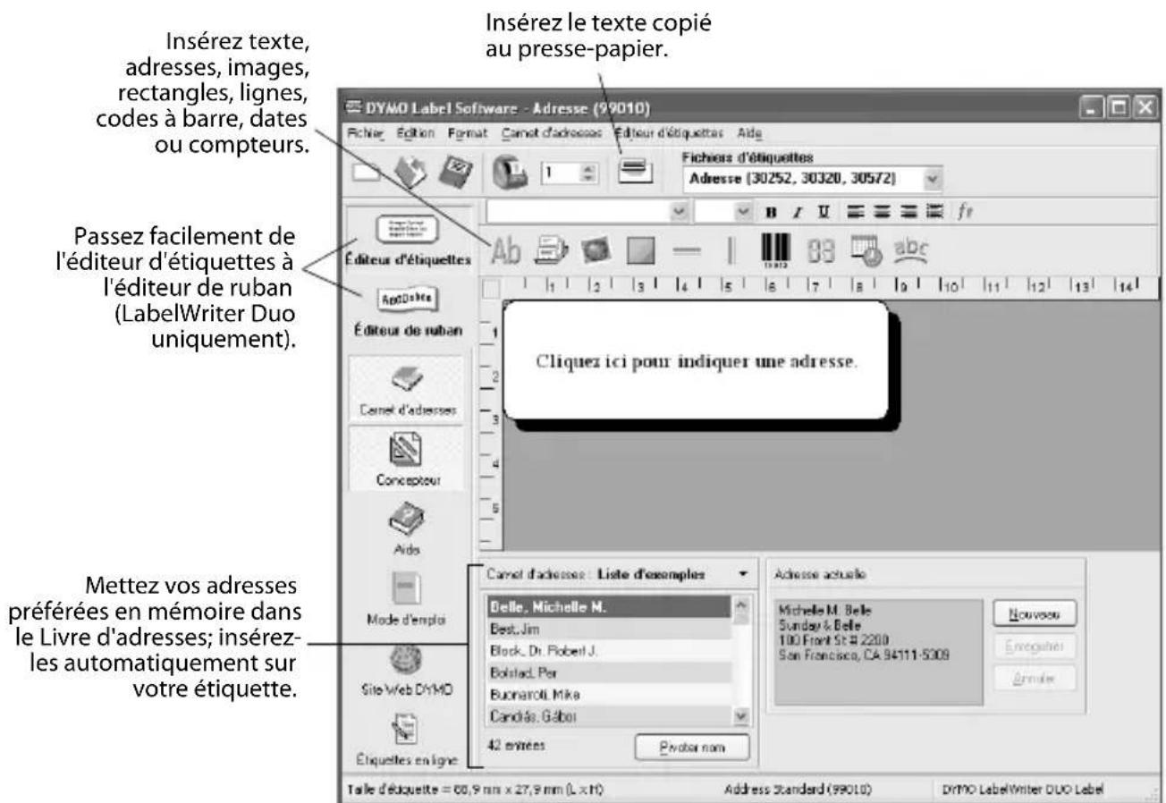 DYMO LabelWriter 400 - Pour imprimer une étiquette d'adresse - 1