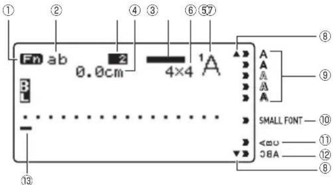 CASIO KLG2 - Indicateurs affi chés - 1