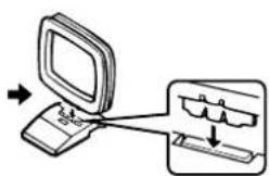 YAMAHA TX592 - Connecting the AM loop antenna - 3