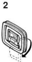 YAMAHA TX592 - Collegamento dell'antenna AM ad anello - 3
