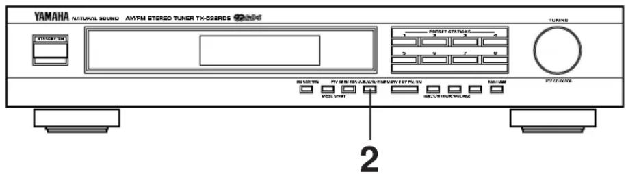 YAMAHA TX592 - Automatisch latent oproepen van een bepaald programma bij het begin van de uitzending ervan - 1