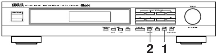 YAMAHA TX592 - MEMORIZZAZIONE AUTOMATICA DELLE STAZIONI SINTONIZZATE - 1