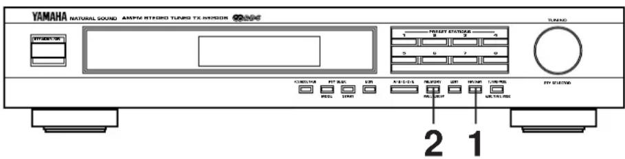 YAMAHA TX592 - PREAJUSTE AUTOMATICO DE SINTONIA - 1