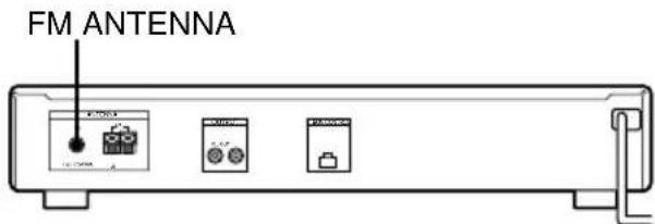 SONY STSE370S - Aansluiten van de FM antenne(s) - 1