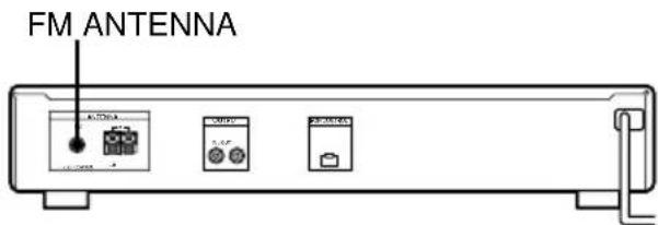 SONY STSE370S - Raccordement de l'antenne FM - 1