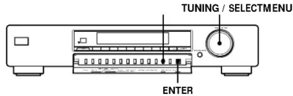 TUNING / SELECTMENU ENTER
