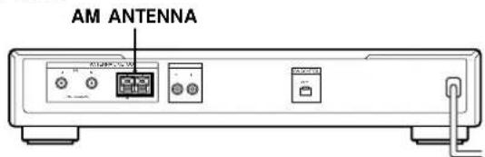 SONY STSE520 - Conexión de la antena de AM - 1