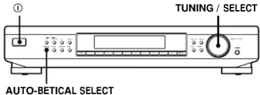 TUNING / SELECT AUTO-BETICAL SELECT