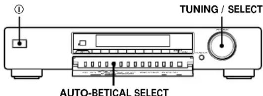TUNING / SELECT AUTO-BETICAL SELECT