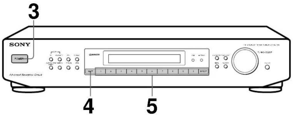 SONY STSE300 - Recepção de estações programadas - 1