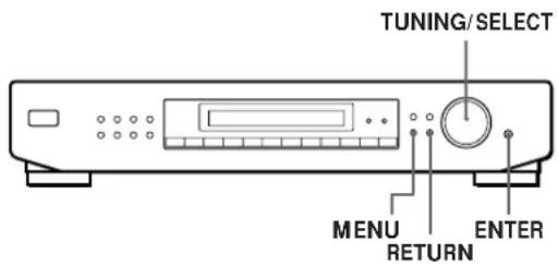 SONY STSE500 - Acerca do sistema de entrada no menu - 1