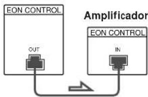 SONY STSE500 - Caso possua um amplificador Sony equipado com um terminal EON CONTROL IN (somente no ST-SE700 e no ST-SE500) - 1