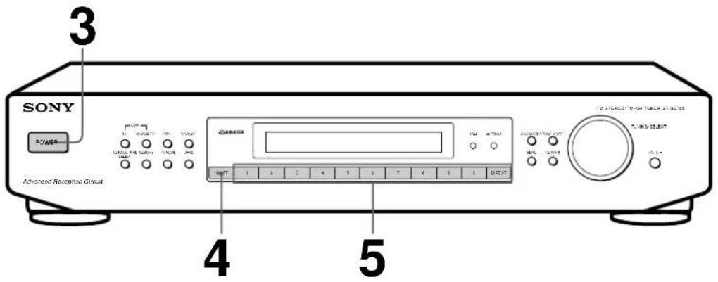 SONY STSE500 - Recepção de estações programadas - 1