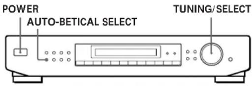SONY STSE500 - Armazenamento automático de estações FM (selecção alfabética automática) - 1