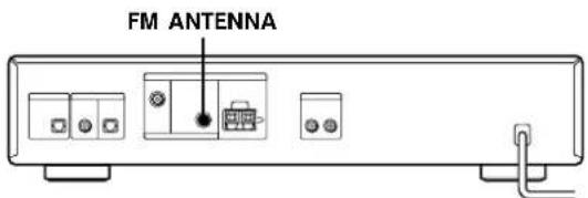 SONY STD777ES - Anschlieben der UKW-Anteenne - 1