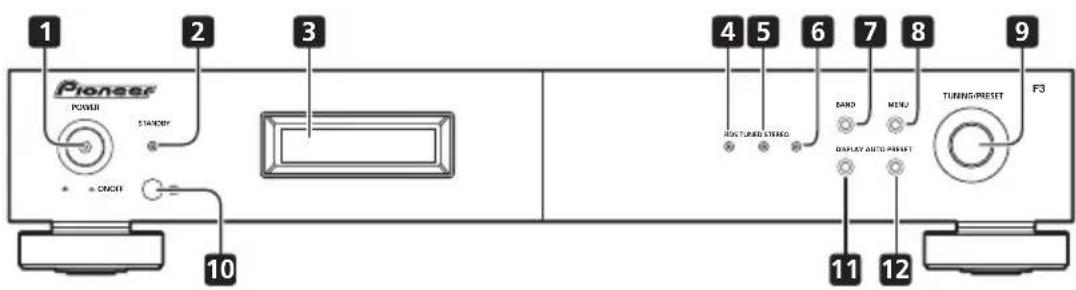 PIONEER FF3J - Front panel - 1