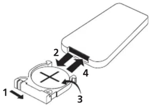PIONEER FF3J - Inserting the battery - 1