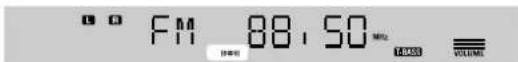 AIWA AVD58 - Press / to select a station (Manual tuning). - 2