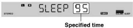 AIWA AVD58 - To specify the time until the power is turned off - 1