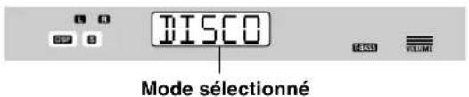 AIWA AVD58 - Dans les 4 secondes, appuyer sur / à plusieurs reprises ou tourner MULTI JOG pour selectionner le mode DSP souhaite. - 2