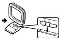 YAMAHA TX592RDS - Raccordement de le cadre-antenne AM - 4