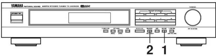 YAMAHA TX592RDS - PREAJUSTE AUTOMATICO DE SINTONIA - 1