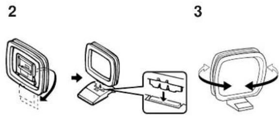 YAMAHA TX592RDS - Anschluß einer MW-Rahmenantenne - 2