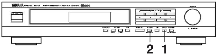 YAMAHA TX592RDS - AUTOMATISCHE AFSTEMMING VAN VOORKEUZEZENDERS - 1