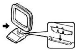 YAMAHA TX592RDS - Para conectar la antenna de cuadro para AM - 3