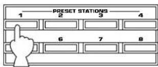 YAMAHA TX592RDS - MANUELL FÖRINSTÄLLNING AV STATIONER - 8