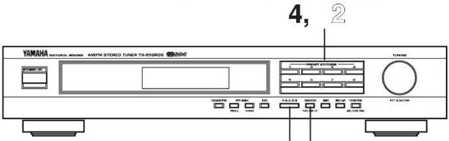 YAMAHA TX592RDS - MANUAL PRESET TUNING - 1