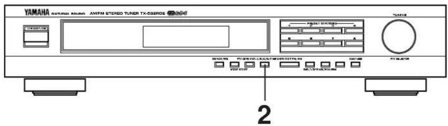 YAMAHA TX592RDS - Richiamo automatico di un programma del tipo desiderato nel momento in cui ne inizia la trasmissione - 1