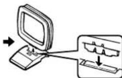 YAMAHA TX492RDS - Raccordement de le cadre-antenne AM - 4