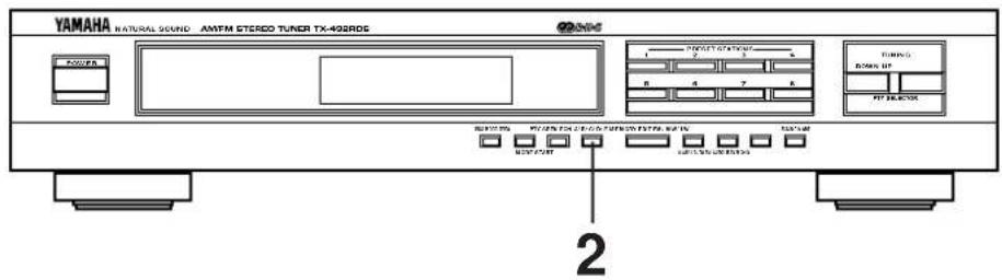 YAMAHA TX492RDS - Einstellung, daß bei Sendebeginn einer gewünschten Programmart automatisch auf diesen Sender umgeschaltet wird - 1