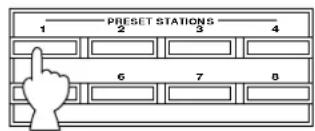 YAMAHA TX492RDS - Richiamo delle stazioni preselezionate - 2